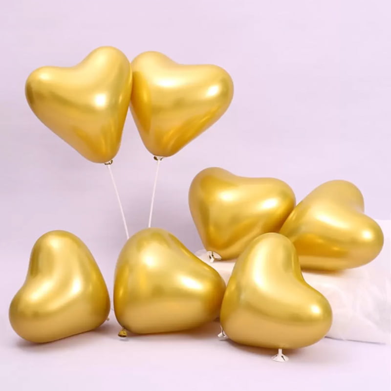 Heart Shape Chrome Balloon