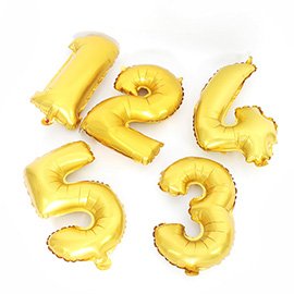 Number foil Balloon 36cm Mini-Loon